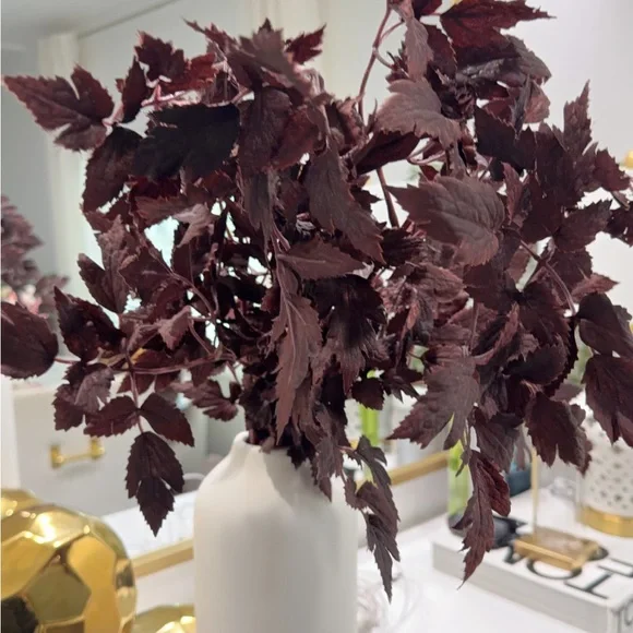 Elegant Burgundy Leaf Arrangement - Picture 2 of 2